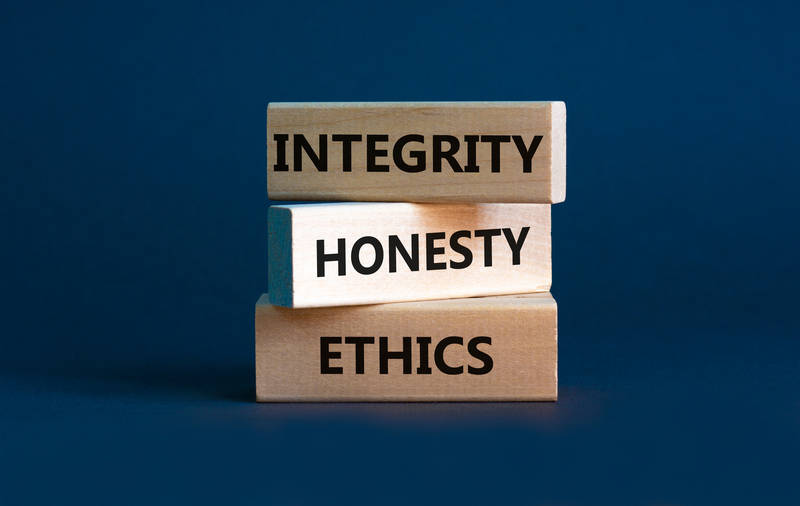 Integrity,Honesty,Ethics,Symbol.,Concept,Words,'integrity,Honesty,Ethics'.,Beautiful
