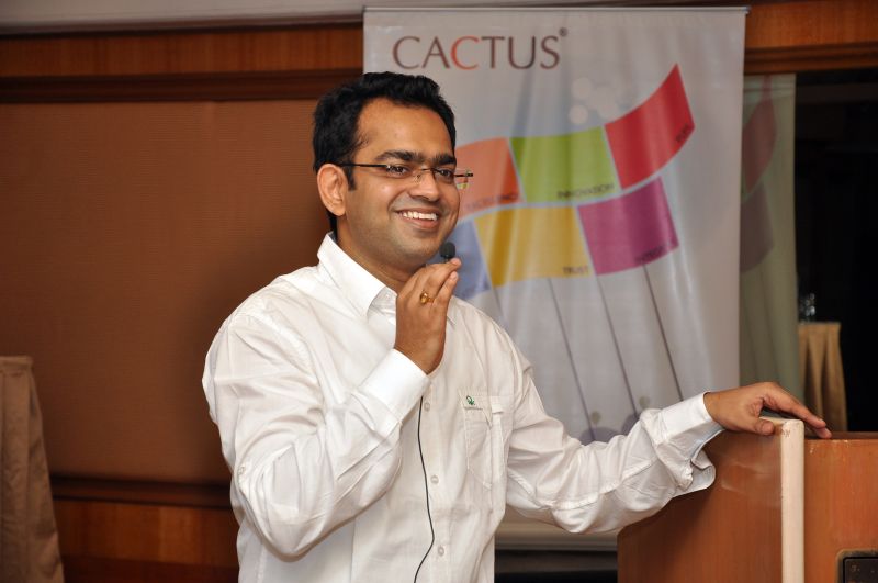 Anurag Goel in CACTUS company event